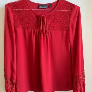 New York and Company Red Blouse